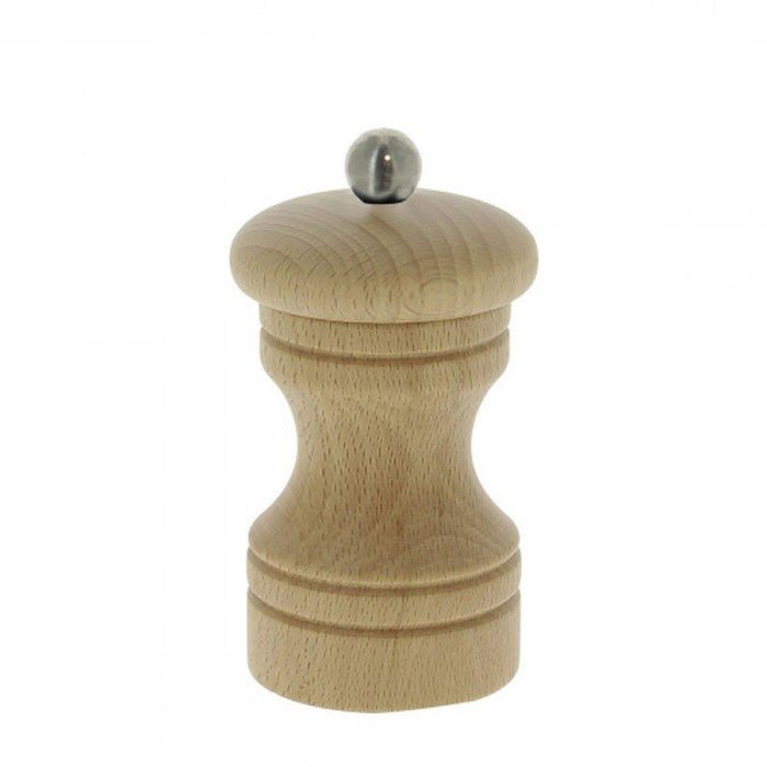 PASO NATURAL SALT & PEPPER MILL H10CM  BEECHWOOD