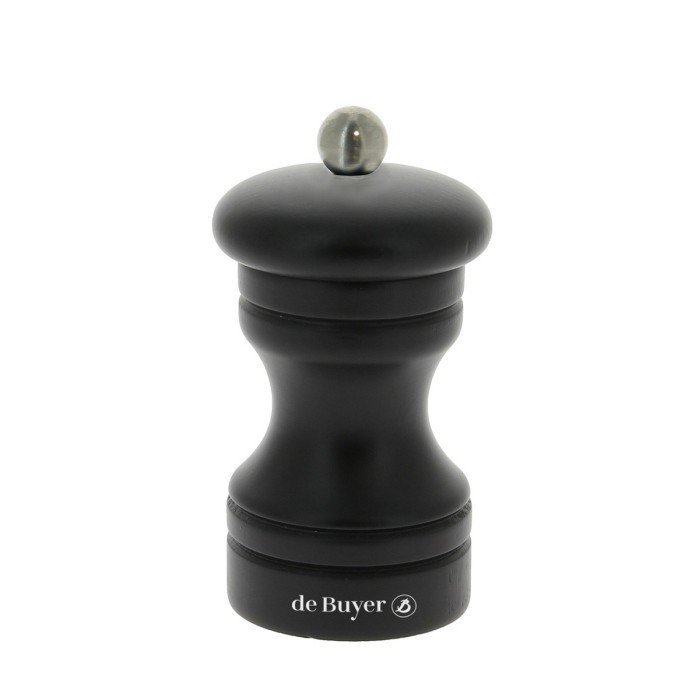 PASO BLACK MATT SALT & PEPPER MILL H10CM BEECHWOOD