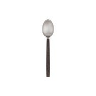 WAVY AGED SOLID SPOON HAMMERED FINISH L33.6CM STAINLESS STEEL AMC