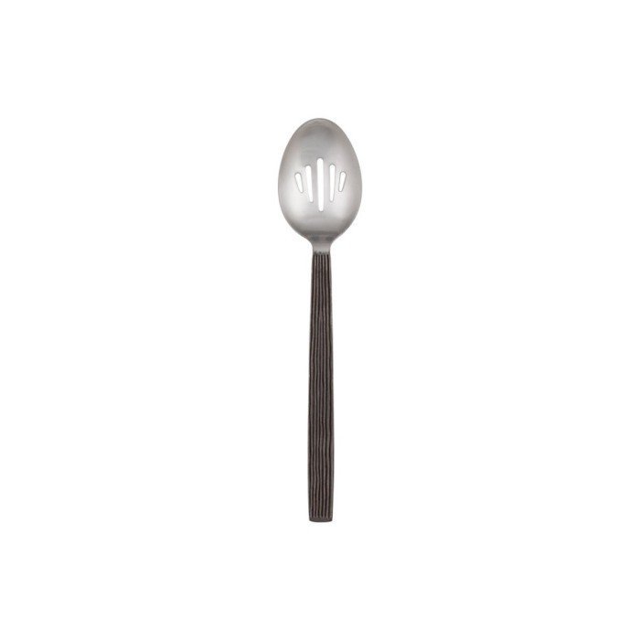 WAVY AGED SOLID SPOON HAMMERED FINISH L25.4CM STAINLESS STEEL AMC