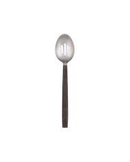 WAVY AGED SLOTTED SPOON HAMMERED FINISH L33.6CM STAINLESS STEEL AMC