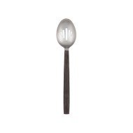 WAVY AGED SLOTTED SPOON HAMMERED FINISH L33.6CM STAINLESS STEEL AMC