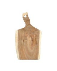 SERVING BOARD WITH HANDLE RECTANGULAR ACACIA 