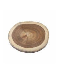 SERVING BOARD ROUND L30XW30XH2CM WOOD ACACIA