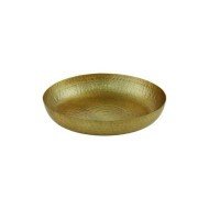 SEAFOOD TRAY GOLD HAMMERED Ø30CM H5CM ALUMINIUM