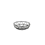 DELTA ROUND BASKET BLACK Ø20CM METAL 