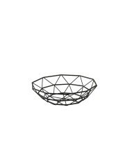 DELTA ROUND BASKET BLACK D15CM METAL  