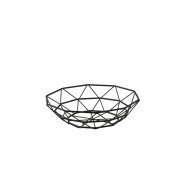 DELTA ROUND BASKET BLACK D15CM METAL  