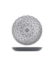 BOWL LIGHT GRAY D38XH4.5CM MELAMINE MOROCCAN MARRAKESH  CREATIVE