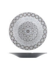 BOWL ROUND LIGHT GREY MOROCCAN MARRAKESH CREATIVE