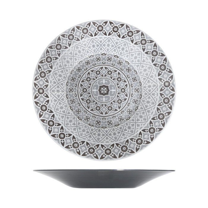 BOWL ROUND LIGHT GREY MOROCCAN MARRAKESH CREATIVE