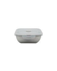 STORAGE BOX WITH LID 1L L19.5XW12.5XH7CM MICROWAVE SAFE SST