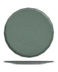 PLATE DARK GREEN SPECKLED  Ø31.5CM H1.9CM MELAMINE DUBAI  CREATIVE