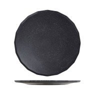 PLATE SPECKLED BLACK Ø31.5CM H1.9CM MELAMINE DUBAI CREATIVE