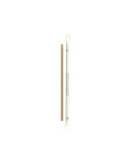 SOFT DRINK STRAW WRAPPED BEIGE D0.6XL21CM BIODEGRADABLE PACK OF 400