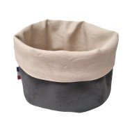 STONE CARBON/STONE BEIGE REVERSIBLE ROUND BASKET D15CM SONOCLEAN  