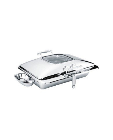 STAR RECTANGULAR INDUCTION CHAFING DISH GN 1/1 WITH SPOON HOLDER RECTANGULAR 9L PRO.MUNDI