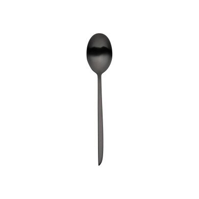 DESSERT SPOON BLACK THICK. 4.0MM STAINLESS STEEL ORCA ETERNUM