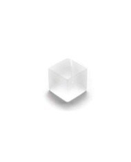 CUBE LABEL HOLDER FROSTED WHITE L2.5 X W2.5 X H2.5CM ACRYLIC