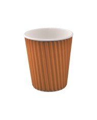 HOT CUP RIPPLE-WRAP PACK OF 15 BROWN 35.5CL CORRUGATED PAPER 