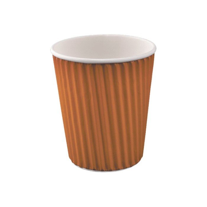 HOT CUP RIPPLE-WRAP PACK OF 15 BROWN 35.5CL CORRUGATED PAPER 