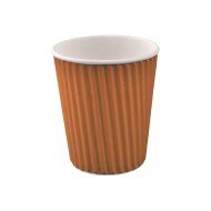 HOT CUP RIPPLE-WRAP PACK OF 15 BROWN 35.5CL CORRUGATED PAPER 