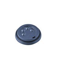 BUTTON LID BLACK SUIT VEE CUPS 35.5/43.7CL PACK OF 15