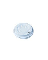 BUTTON LID WHITE SUIT VEE CUPS PACK OF 15 23.7CL