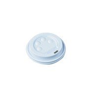 BUTTON LID WHITE SUIT VEE CUPS PACK OF 15 23.7CL