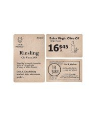 EDIKIO PLA/WOOD CARDS PACKS OF 100 L8.56 X W5.4 X H5.4CM