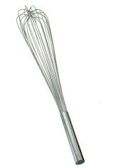 Whisk 25 cm 12 threads stainless steel 1.4 mm stainless steel