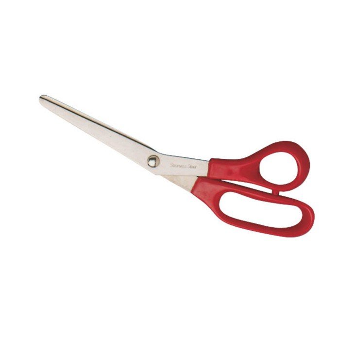 Household scissors 11.5 cm stainless steel plastic plain coloured