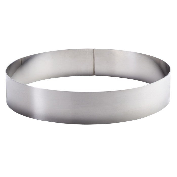 Mousse ring stainless steel Without release liner Ø 12 cm 4.5 cm fixed