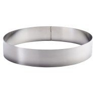 Mousse ring stainless steel Without release liner Ø 24 cm 4.5 cm