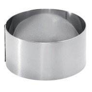 Mousse ring stainless steel Without release liner Ø 8 cm 4.5 cm