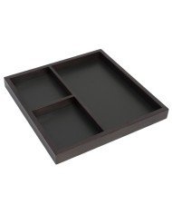 Room service tray wood chestnut 40x40 cm Securit