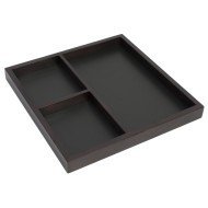 Room service tray wood chestnut 40x40 cm Securit
