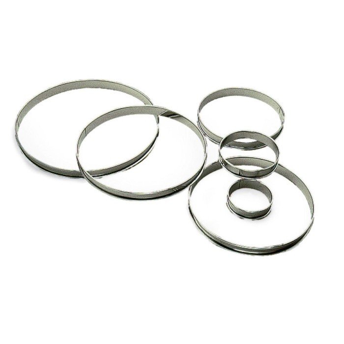 Tart ring stainless steel Without release liner Ø 26 cm 2 cm Gobel