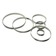 Tart ring stainless steel Without release liner Ø 12 cm 2 cm Gobel