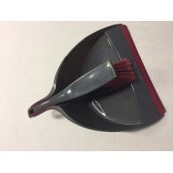 Dustpan and brush grey 24 cm