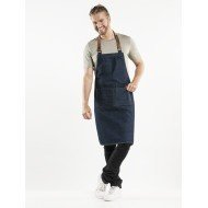 Bib apron blue One size only Forene Chaud Devant