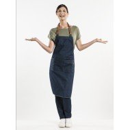 Bib apron blue One size only Forene Chaud Devant