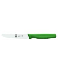 Serrated paring knife 11 cm stainless steel polypropylene (pp) Green serrated