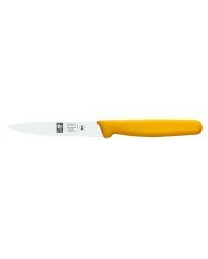 Office knife 10 cm stainless steel polypropylene (pp) yellow coloured