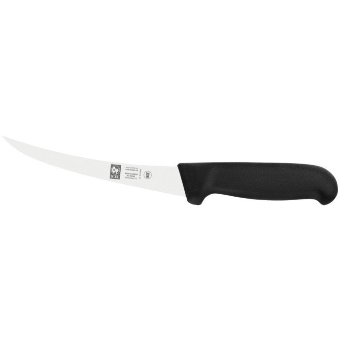 Boning knife with curved back 15 cm stainless steel polypropylene (pp) plain coloured