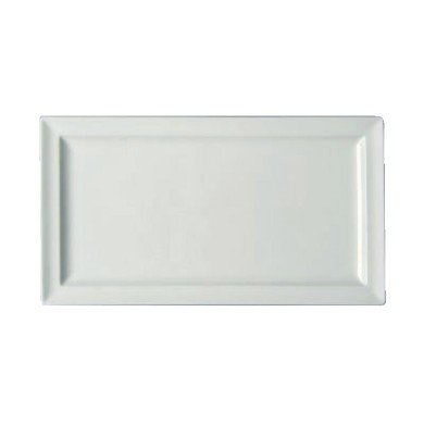 Dinner plate rectangular ivory glazed 29x12 cm Classic Gourmet Rak
