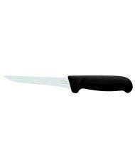 Boning knife with straight back 15 cm stainless steel polypropylene (pp) black coloured Pro.cooker