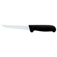 Boning knife with straight back 15 cm stainless steel polypropylene (pp) black coloured Pro.cooker