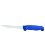 Boning knife with straight back 15 cm stainless steel polypropylene (pp) blue coloured Pro.cooker