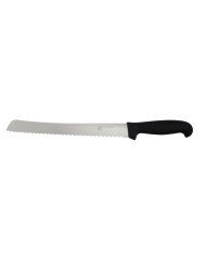 Bread knife 25 cm stainless steel polypropylene (pp) black serrated Pro.cooker